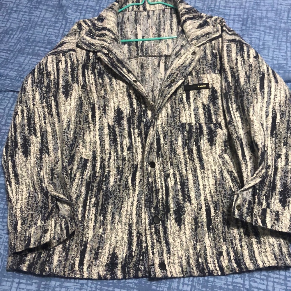 Men's blue striped jacket